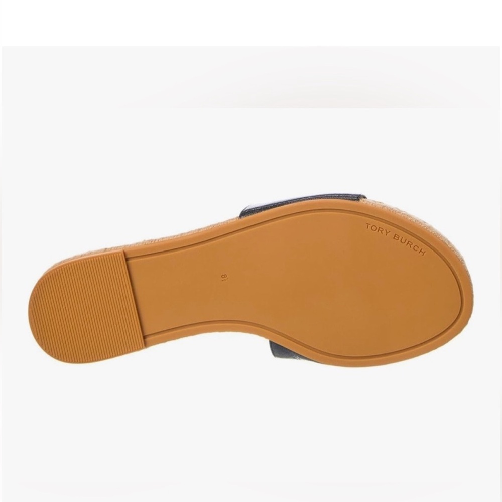 Tory Burch Black Espadrille Slides - Picture 3 of 11